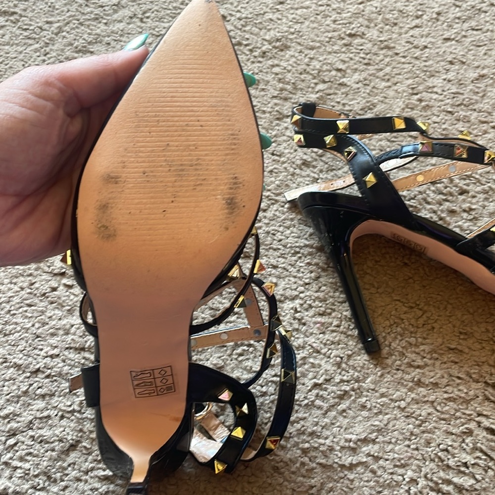 Nicole Miller Rockstud stiletto heels size 8 - Picture 3 of 7